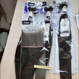 3 Bundles of 22,24,26in + 16in frontal straight